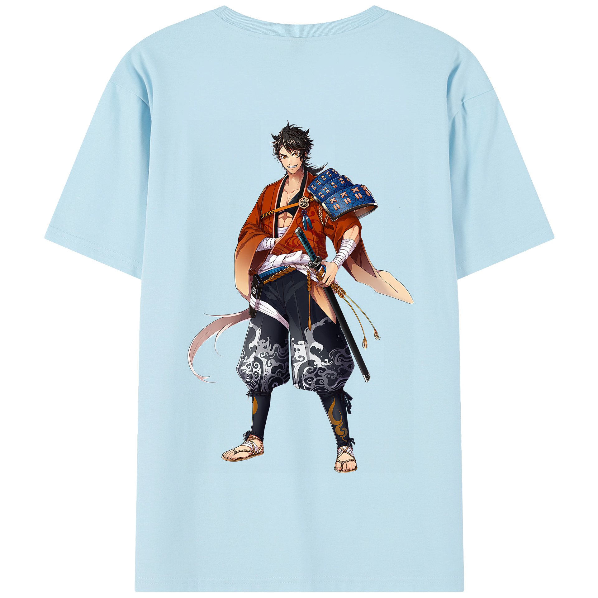 （画像用） 刀剣乱舞 Touken Ranbu 綿100％半袖Tシャツ（背面プリント）